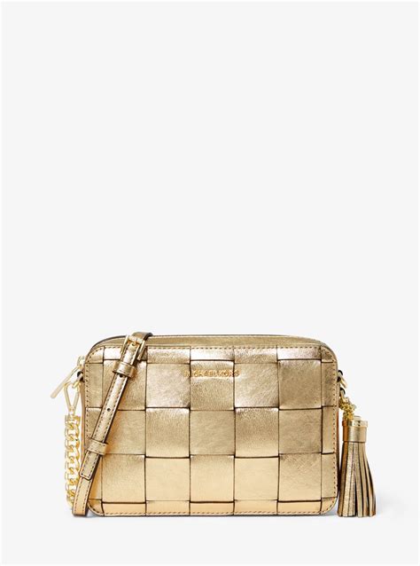 michael kors ginny crossbody uk|Ginny Metallic Leather Crossbody .